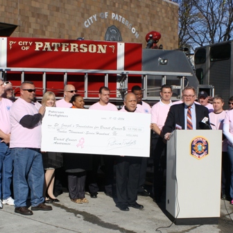 Paterson Firefighters Think Pink