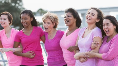 Women are banding together to celebrate the advances in breast cancer treatment and services.